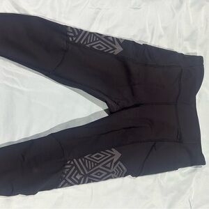 Lululemon black capri length workout pant